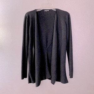 🍄$14 sale🍄🍄. EILEEN FISHER waterfall open cardigan black